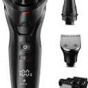 Cordless Electric Razor for Men: 3-in-1 Shaver for Beard/Nose/Sideburns - IPX7 Waterproof Travel Kit