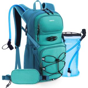 ECOHUB Hydration Backpack for Men Women, 20L Lightweight Hiking Daypack Cycling Backpack with 2L Water Bladder, Insulated Hydration Pack with Waist Pack