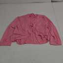 SSoulm Women Pink Cardigan Large Short