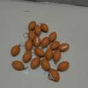 Blulu 20 Pack Football Keychains Mini Foam Football Sport Party Favors, 3.8” Inch Small Stress Ball Keychains Bulk for Kids Birthday Gift Goodie Bags Fillers