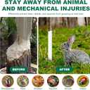 4 x 4PCS Tree Trunk Protector Guard, 2 Size Plastic Spiral Tree Bark Protector Tree Wraps to Protect Bark, Tree Tubes Protect Saplings Plants from Deer, Rabbit, Cats, Rodents, Mowers, Trimmers