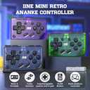 IINE Mini Retro Wireless Controller, Micro Remote Controller for Switch/OLED, PC, Android and IOS, Keychain Pocket-sized Controller with Turbo Function (Black)