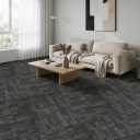 Commercial Carpet Tiles 24"x24" 18 PCS (72 Sq Ft) Heavy Duty Carpet Squares with Non-Slip Backing, Modular Floor Tiles for Office, Basement, Home (Dark Gray)