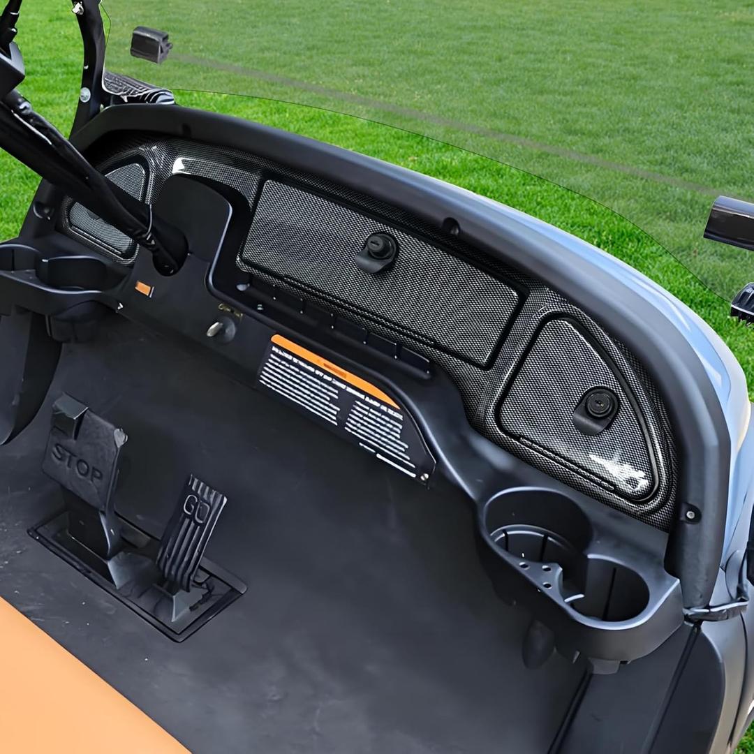 Golf Cart Dashboard Compatible with 2008.5-Up Club Car Precedent Tempo Onward Golf Cart, Club Car Precedent Dash Kt with Storage Compartments (Carbon Fiber Color)