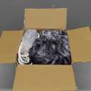 Electric Heated Blanket Throw 50''x60''Size Faux Fur Heating Blanket 10 Heating Settings, 1-8h Timer & Overheat Protection, Machine Washable, Soft Flannel and Sherpa Full Body Warmth (Stone)