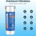 Crystala Filters Water Filter Compatible with XWFE (Built-in CHIP), Replacement for GE XWFE, XWF Refrigerator Water Filter Pack of 3