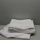 10 Pack White Tablecloths for 8ft Rectangle Tables 60 x 126 Inch - Polyester Table Cover Stain and Wrinkle Resistant Washable Fabric Table Clothes for Wedding Party Banquet Reception Restaurant