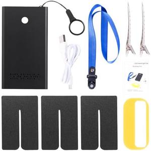 V Light Hair Extension Kit, V Light Hair Extension Machine (Black), V Light Hair Extensions Shield * 3, uv Light Hair Clip * 2 (Black Machine)
