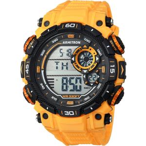 Armitron Sport Men's Digital Chronograph Resin Strap Watch, 40/8397 (Yellow)