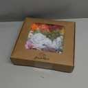 Artificial Flowers Combo Box Set, 38pcs Mix Flowers Dahlia Silk Roses, Daisy & Hydrangea with Stems for DIY Wedding Bouquets, Bridal Shower Centerpieces, Party & Home Decor, Floral Arrangement (Rainbow)