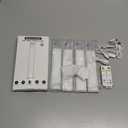 8" Ultra-Thin Under Cabinet Lighting Wireless, Aluminum Alloy Under Counter Lights for Kitchen, 3-Color-Temps Magnetic Closet Lights, Rechargeable Motion Sensor Light Indoor (4 Pack, Silver)