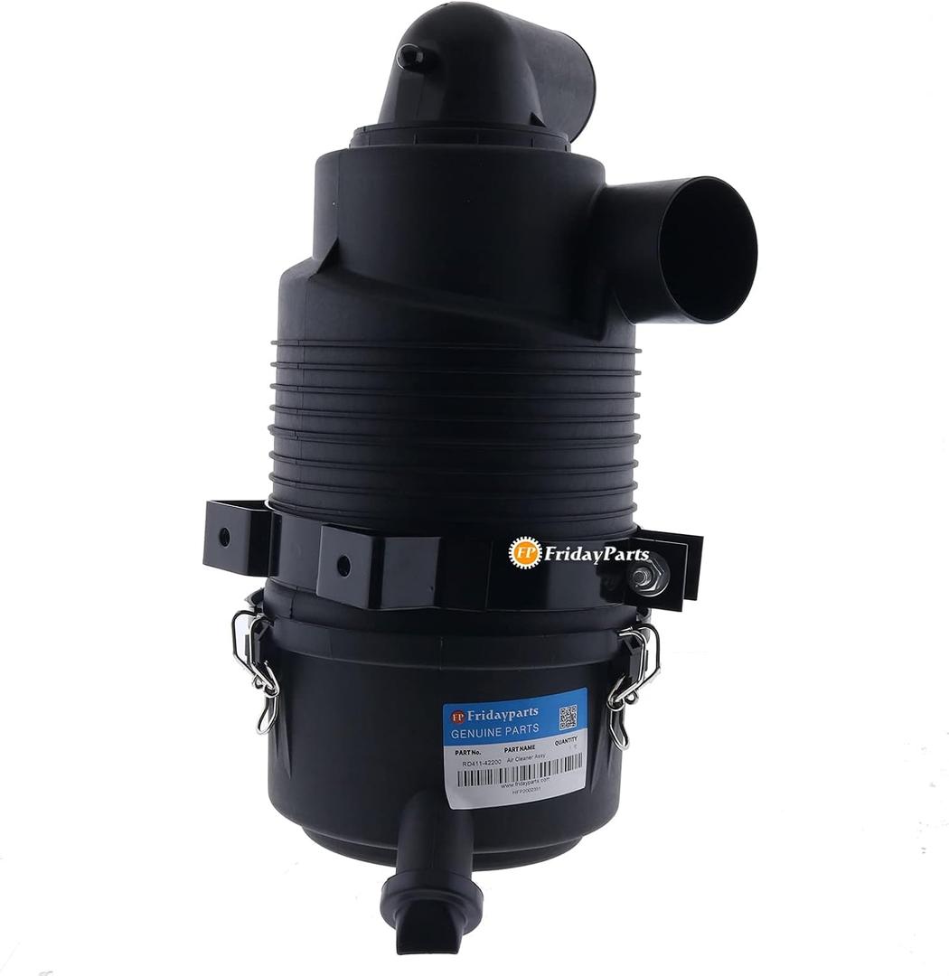 FridayParts Air Cleaner Assy FIlter RD411-42200 RD41142200 Compatible for Kubota KX057 KX121 KX161 U45 U48 U55 Excavator