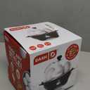 DASH Electric Rapid Egg Cooker for Hard Boiled/Poached/Scrambled Eggs or Omelets with Auto Shut-Off Feature, Black, 7 Egg Capacity