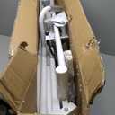 Steppers for Exercise at Home Stair Stepper with Handlebar Foldable Stepper Climber Cardio Exercise Equipment (White)