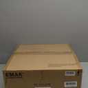 Emak 2 Pack Black Gold Pendant Lights Kitchen Island, Modern 8 Inch Clear Glass Pendant Light, Farmhouse Island Lights for Kitchen, Bathroom, Dining Room, PL122-BKBGD-CG-2PK