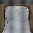 HOMBYS Shredded Memory Foam Knee Pillow for Side Sleepers, 5.5" Height Pillow Between Legs for Aligns Spine & Relieves Pressure Hip & Leg Elevation, Supportive Pillow for Pregnancy, Sciatic,White