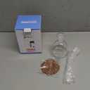 HAIZEEN 10 oz / 300 ml Clear Glass Olive Oil Dispenser Bottle - Oil & Vinegar Cruet with Pourers and NO Funnel Needed - Olive Oil Carafe Decanter for Kitchen and BBQ