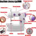 Kucehiup Mini Sewing Machine, Portable Sewing Machine for Beginners
