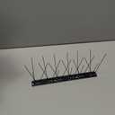 KOKMEYA Bird Spikes,Black Install,304 Stainless Steel Bird Deterrents Spikes for Outside to Keep Birds Away Bird Scare Devices Outdoor,9.84FT 12Pcs