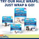 Hartz Disposable Dog Diapers, Size M 32 count, Comfortable & Secure Fit, Easy to Put On