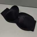 Vanity Fair Women's Beauty Back Smoothing Strapless Bra, 4-Way Stretch Fabric, Lightly Lined Cups up to H (38D, Black)