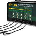 Battery Tender 5 Bank Multibank Charger - 20 AMP (4 AMPs Per Bank) - Selectable 12V / 6V - Smart and Switchable 12V Multi Battery Charger and Maintainer for Automotive and Marine - 021-0133-DL-WH