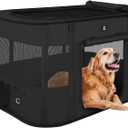 X-ZONE PET Dog Playpen, Puppy Cat Play Pen Portable Foldable Indoor/Outdoor Tent Crate Cage, Portable Pet Crate Large Size Black 45"