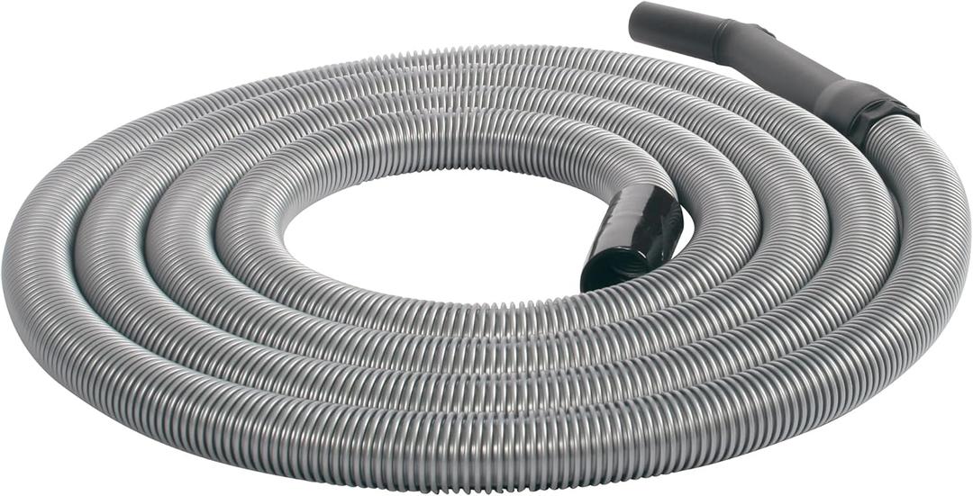 16 Ft. Premium Shop Vacuum Extension Hose with 2 Tank Adapters and 1.25" Curved End