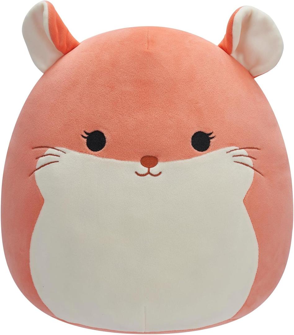 Squishmallows Original 14-Inch Erica Peach Chinchilla - Large Ultrasoft Official Jazwares Plush