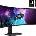 SAMSUNG 49" Odyssey G9 (G95C) Series DQHD 1000R Curved Gaming Monitor, 240Hz, 1ms(GtG), DisplayHDR 1000, AMD FreeSync Premium Pro, Eye Saver Mode, Auto Source Switch+, LS49CG950ENXZA, 2024