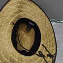 Straw Visor for Women | Packable Beach Visor & Sun Visor | Sun Protection | One Size | Hemlock (Bare Black)