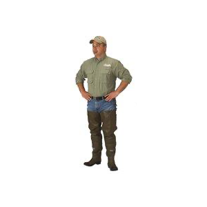 Hip Boots 2 Ply Rubber/cotton Uppers W/ecosmart Ii Sole, Green, Sz8 CA2901W8
8 Size