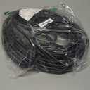 EP 50 Ft Lighted Outdoor Extension Cord with 3 Electrical Power Outlets - 12/3 SJTW Heavy Duty Black Extension Cable with 3 Prong Grounded Plug for Safety, UL Listed