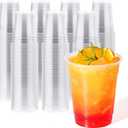JOLLY CHEF 390 Pack 12 oz Clear Plastic Cups,Disposable Cups Drinking Cups for Ice Coffee,Milkshake, Cold Drinks