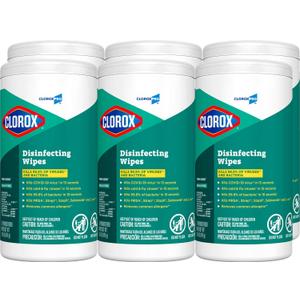 CloroxPro Clorox Disinfecting Wipes, Fresh Scent, 75 Count, Pack of 6