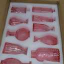 RUCKAE Pink Flower Vase in Bulk 22 Glass Bud Vases Vintage Small Vases for Centerpiece Table Wedding Decorations Home Decor Party