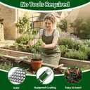 Thealyn 4 Pack 24" Metal Plant Trellis for Pots & Garden Beds, Rustproof Support for Indoor Outdoor Climbing Plants, Vines, Flowers, Fan Shaped, Green