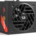 Redragon RGMS-1200W PRO 80+ Gold 1200 Watt Power Supply w/Upgraded ATX 3.1 & PCIe 5.1 Fully Modular, Compact 150mm Size, Smart ECO Low Noise Fan, 100% Japanese Capacitors, Full Mod Cables