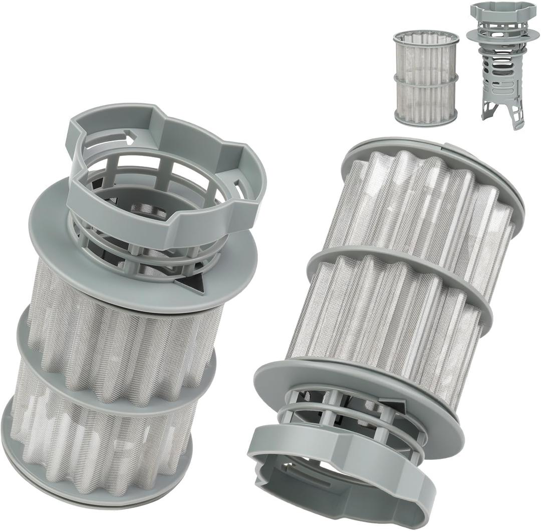 2PCS 645038 Dishwasher Filter for Bosch Thermador, Dishwasher Filter Replacement Parts AP4339631, 00651097, 1560725, 651097, AH3479708, EA3479708, PS3479708, PS8730270