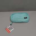 ZIPIT Half & Half Pencil Case, 3 Compartment Zipper Pouch for School, Stationery Bag for Teen Girls Boys and Adults, Mint