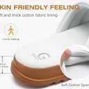 GPOS Womens Slides with Memory Foam Soft Cushioned Cozy House Slippers for Woman Comfy Open Toe Ladies Sandals Leather Slip on Bedroom Shoes Plantar Fasciitis Indoor Outdoor (White)