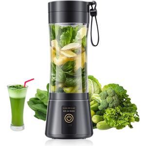 12 Oz Personal Size Portable Blender - Cordless Blender Make Smoothies & Shakes, BAP Free Traveling Cup, Quickly Squeezed in Office/Picnic/Sports