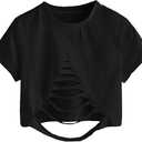 Women's T-shirts Black L SWEATYROCKS