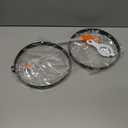 2 Pcs 8" Pancake Mold Nonstick Round Pancake Egg Mold with Silicone Handle Stainless Steel Frying Eggs Ring for Griddle Sandwich Eggs Camping Indoor Breakfast