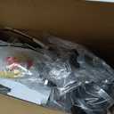 2-Pack Bath Vanity Light Fixtures Wall Sconces, Modern Indoor Bathroom Wall Lights with Seeded Glass, Black Wall Light Fixtures for Bedroom Mirror Kitchen Living Room Entryway Patio