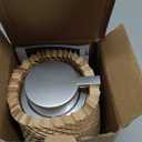 BosilunLife Hand Soap Dispenser - Beige & Grey 12Oz Ceramic Soap Dispenser Bathroom Refillable Liquid Dispenser for Dish Soap with Easy-to-Press Pump