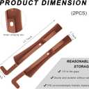 2 PCS Car Seat Gap Filler Organizer, Multifunctional Auto Side Seat Gap Filler Phone Holder, Universal Vehicle Storage Box Fill Gap Space Between Seats and Console (Dark Brown)