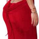 Doweha Women Backless Cowl Neck Cocktail Going Out Dress Halter Slip Long Semi Formal Party 2026 Spring Summer Maxi Dress (Medium)