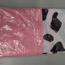 Remagr 8 Pcs 54 x 108 Inch Cow Print Tablecloth Party Decor Western Table Runner Cowboy Cowgirl Plastic Rustic Disco Table Cover Highland My First Rodeo Baby Shower Farm Holiday (Pink)