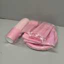 Vyntra 350 Pcs Pink Disposable Paper Plates and Napkins Set for 50, 9" Dinner Plates & 7" Dessert Plates, Tableware for Valentines, Birthday, Party